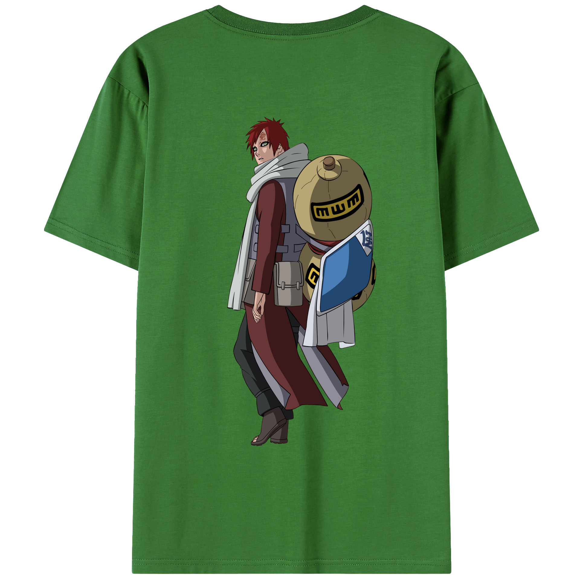 （画像用） NARUTO -ナルト- ガアラ Gaara レディース半袖Tシャツ(バックプリント)